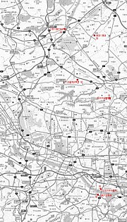 ����w�`�֌ˍ����̒n�}